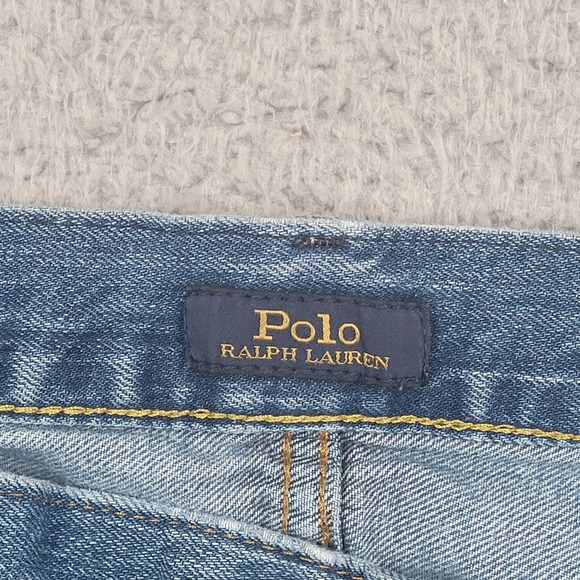 Polo‎ Ralph Lauren Mens Jeans 38x30 Blue Denim Straight Leg Casual Pants - Picture 4 of 15